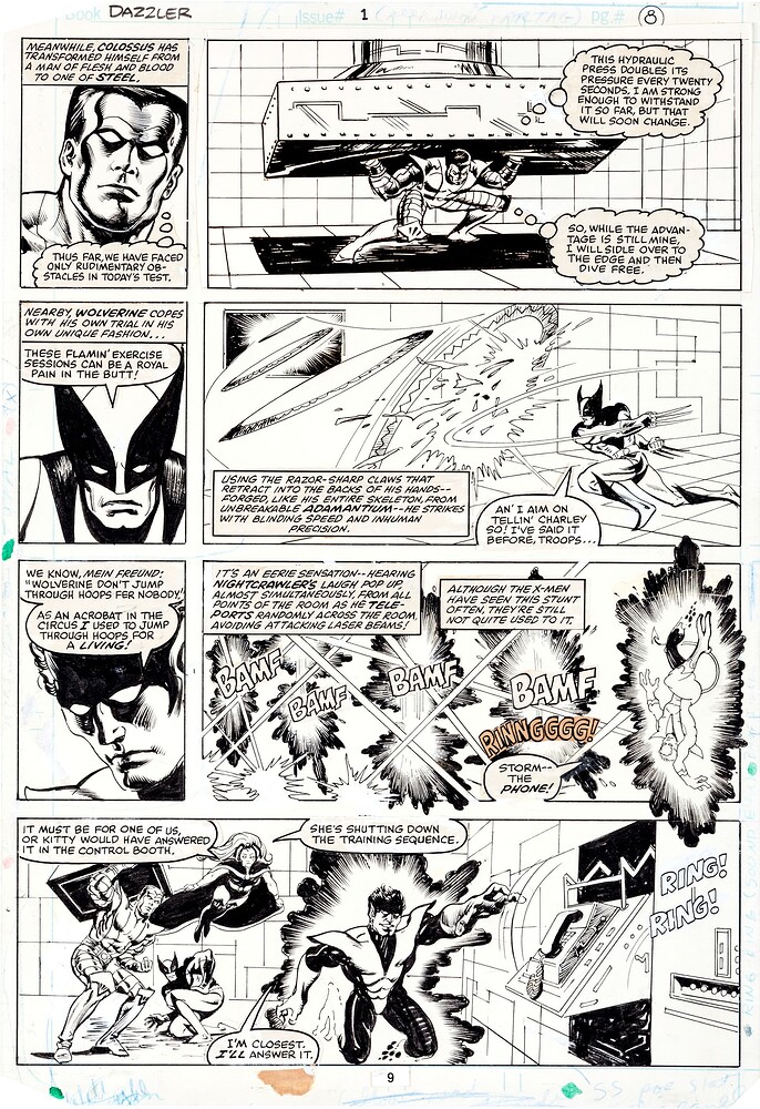 DAZZLER 1 PAGE 9   INK ALCALA   1980