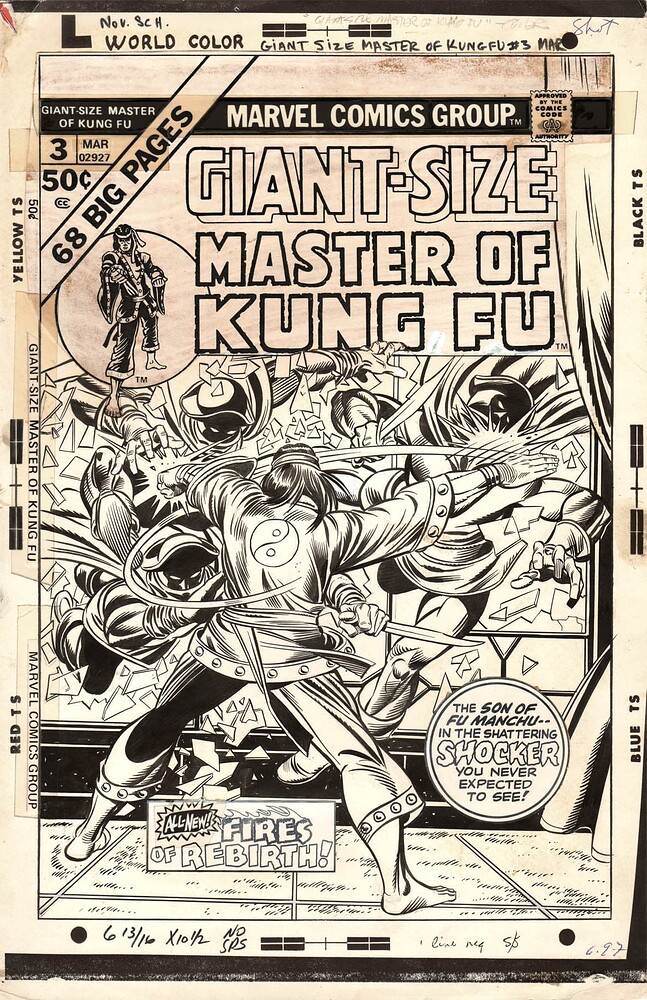 MASTER OF KUNG FU GS 3 COVER   INK SINNOTT   1975