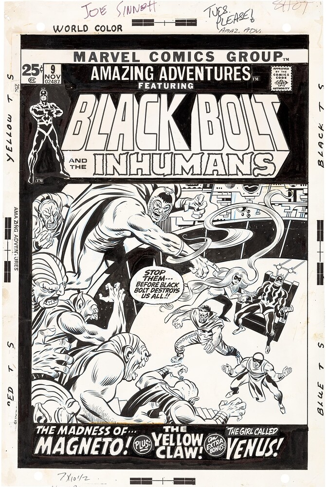 AMAZING ADVENTURES 9 COVER   INK SINNOTT   1971