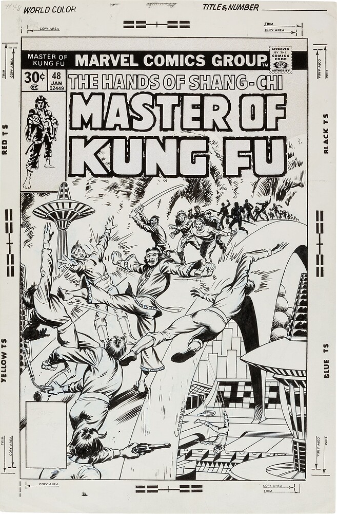 MASTER OF KUNG FU 48 COVER UNUSED   1973