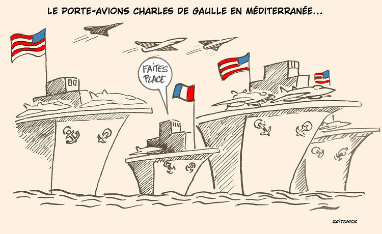 Charles de Gaulle en Méditerranée