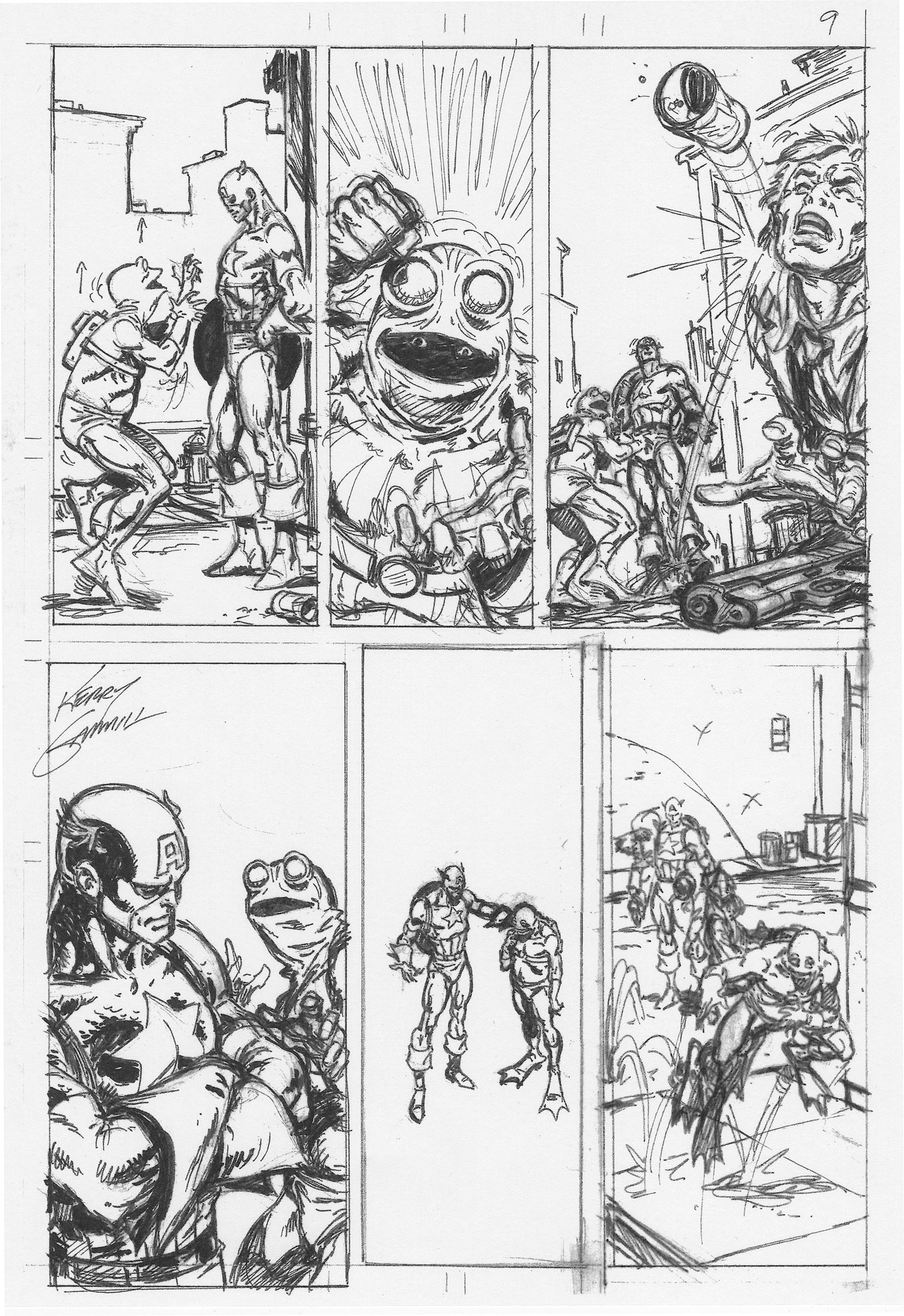 KERRY-GAMMILL-1987-MARVEL-FANFARE-artwork