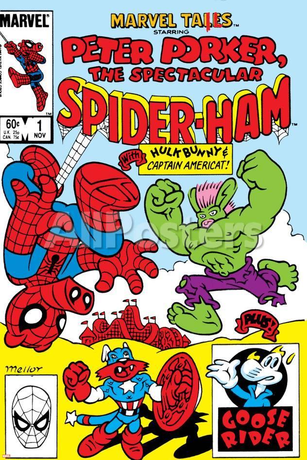 mark-armstrong-marvel-tails-spider-ham-no-1-cover-spider-ham-captain-americat-and-hulkbunny-flying_a-G-13756848-10577378
