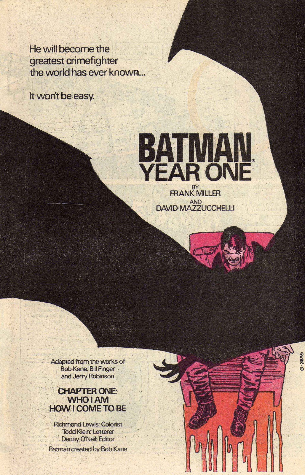 1986 - house ad - Batman Year One 3