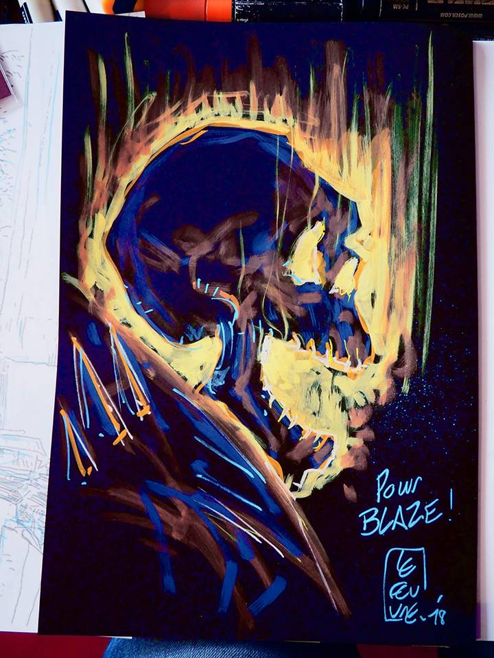 ghost rider sketch laurent lefeuvre