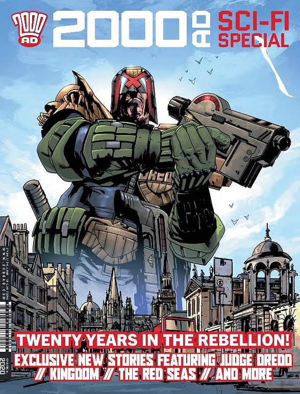 Jock, Al Ewing and Dan Abnett in 20 Years of 2000AD at Rebellion.
