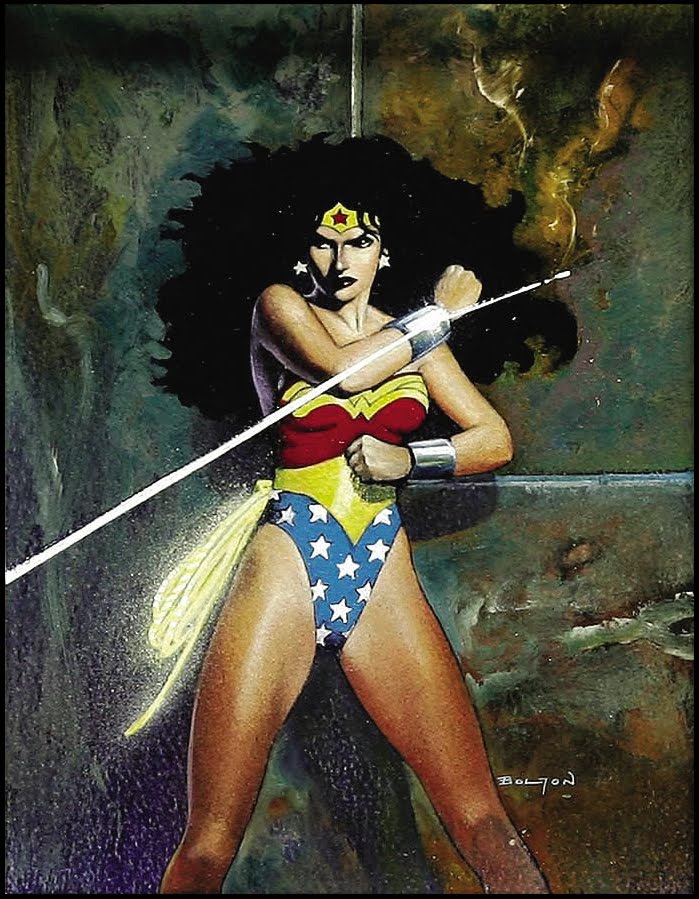 Wonder Woman by John Bolton for DC Masterpieces Trading Card set, 1994