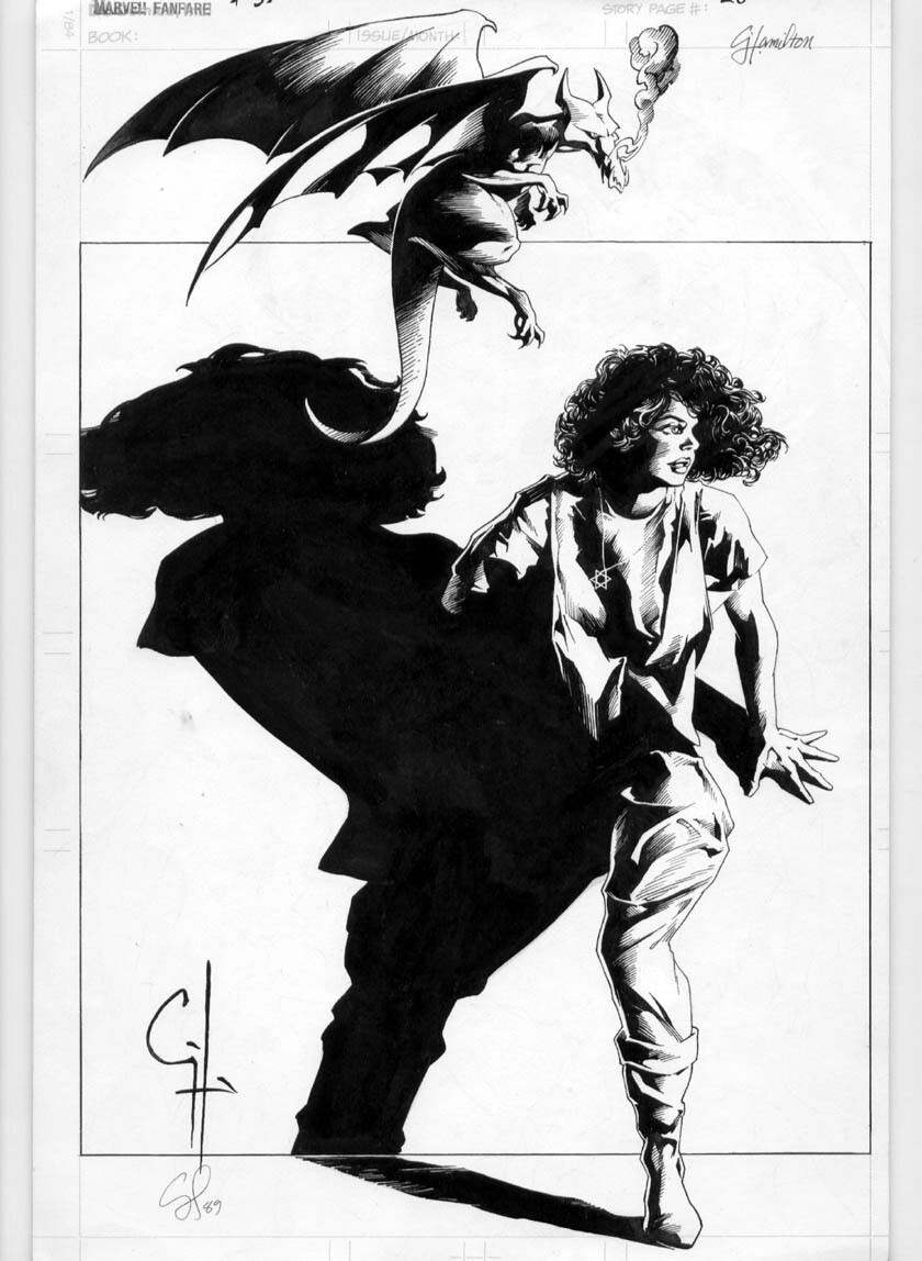 KITTY PRIDE AND LOCKHEED ORIGINAL ART