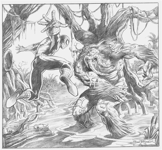 Brunner, Spider-man, Man-Thing