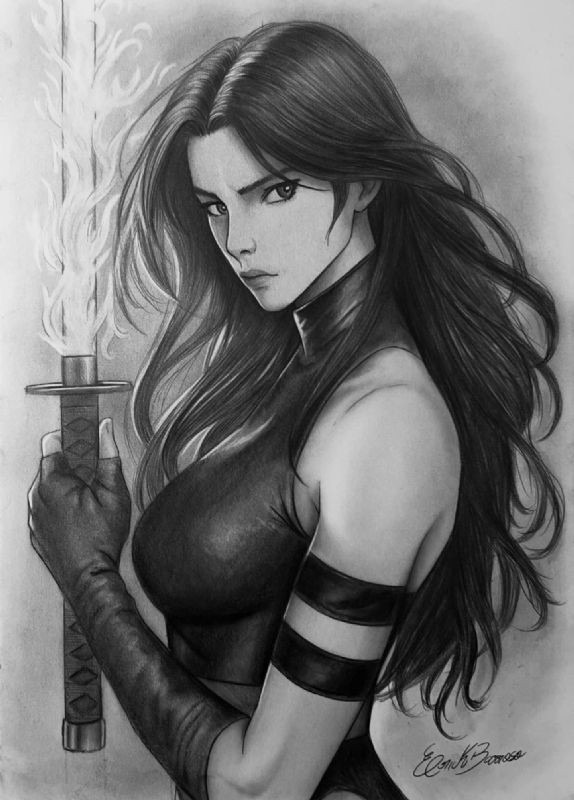 Psylocke by Eric Barroso