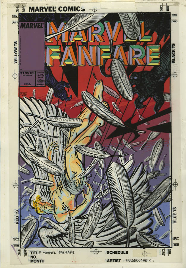 Marvel-Fanfare-issue-40-cover-color-guide-by-David-Mazzucchelli