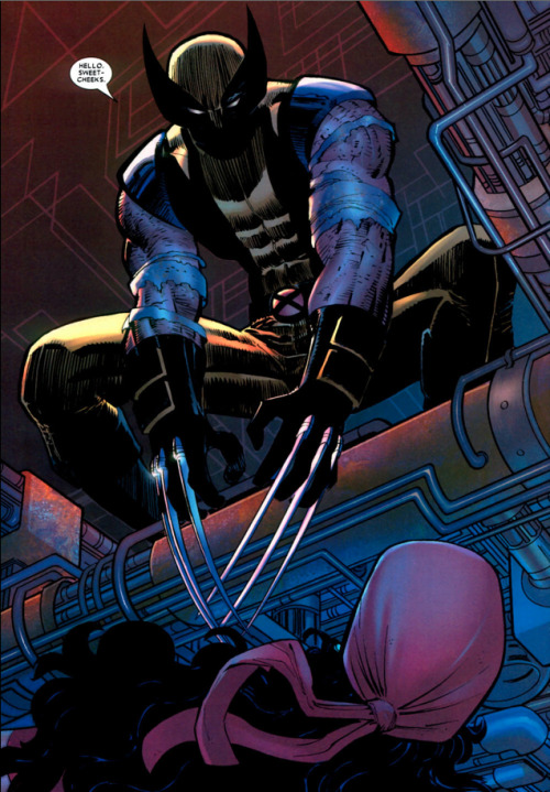 John Romita Jr. 2004: Wolverine #20 / Inker: Klaus Janson Romita and Janson “return” to Marvel for Mark Millar’s celebrated Enemy of the State / Agent of SHIELD arcs. This dramatic frame epitomizes the dreadful prospect of an evil Logan.