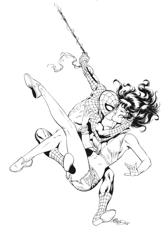 Spidey and MJ : Bob McLeod Comic Art