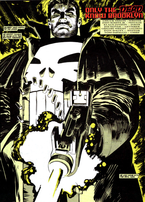 John Romita Jr. 1992: Punisher War Zone #1 / Inker: Klaus Janson It’s 1992 and JRJR begins his year of drawing big hulking badasses with guns!