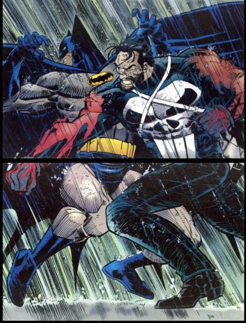 John Romita Jr. 1994: Punisher / Batman: Deadly Knights We get to see JRJR draw Punisher decking Batman in the Marvel/DC crossover (Frank was a little annoyed that Batman doesn’t solve the Joker problem once and for all).