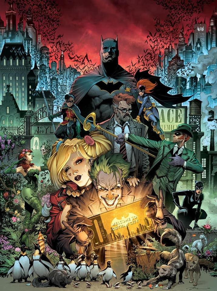 BATMAN ESCAPE GAMES OFFICIAL POSTER COVER COLOR 2023
