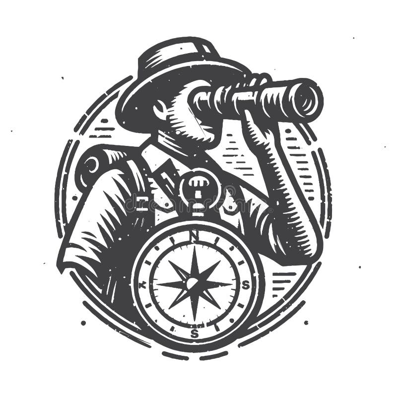 explorer-man-standing-retro-vintage-vector-illustration-design-explorer-man-standing-retro-vintage-vector-illustration-381973370