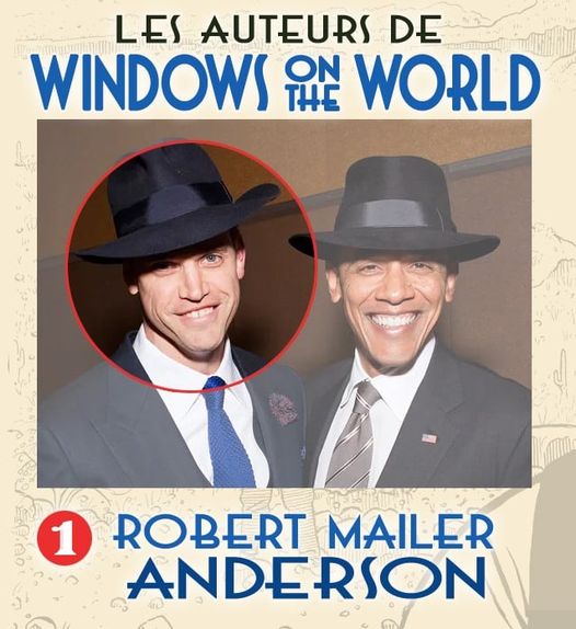 Peut être une image de 2 personnes et texte qui dit ’LES AUTEURS DE WINDOWS THE ON WORLD 1 ROBERT MAILER ANDERSON’