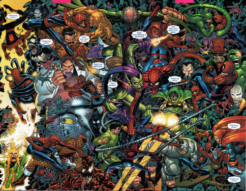 John Romita Jr. 2004: Amazing Spider-Man #500 / Inker: Scott Hanna 2004 marked the year JRJR wrapped up nearly a decade of drawing Spider-Man and branched out onto other projects to a greater degree. He provided this astounding spread for the...