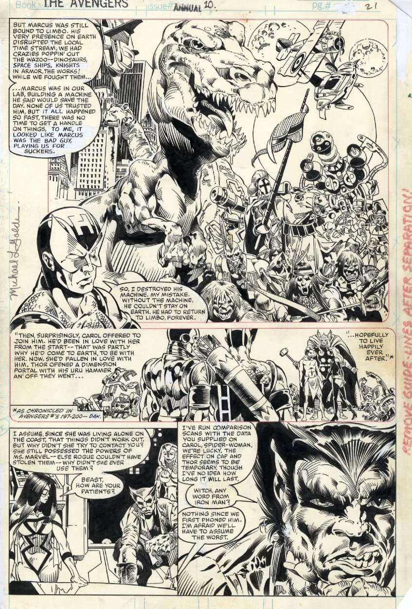 Michael Golden Avengers Annual 10 p 21 578