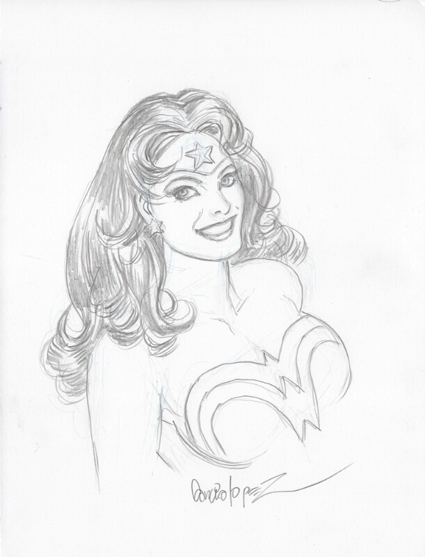 Jose Luis Garcia-Lopez Wonder Woman Comic Art